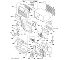 GE AJCS08ACBW1 cabinet & components diagram