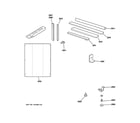 GE AJES08ASBW1 mounting parts & frame diagram