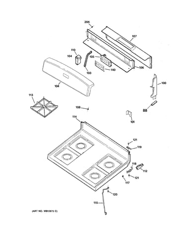 Control panel & cooktop