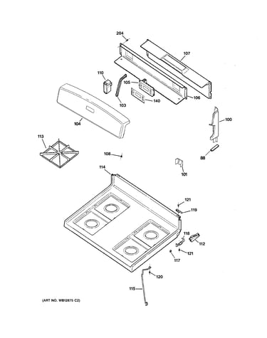 Control panel & cooktop