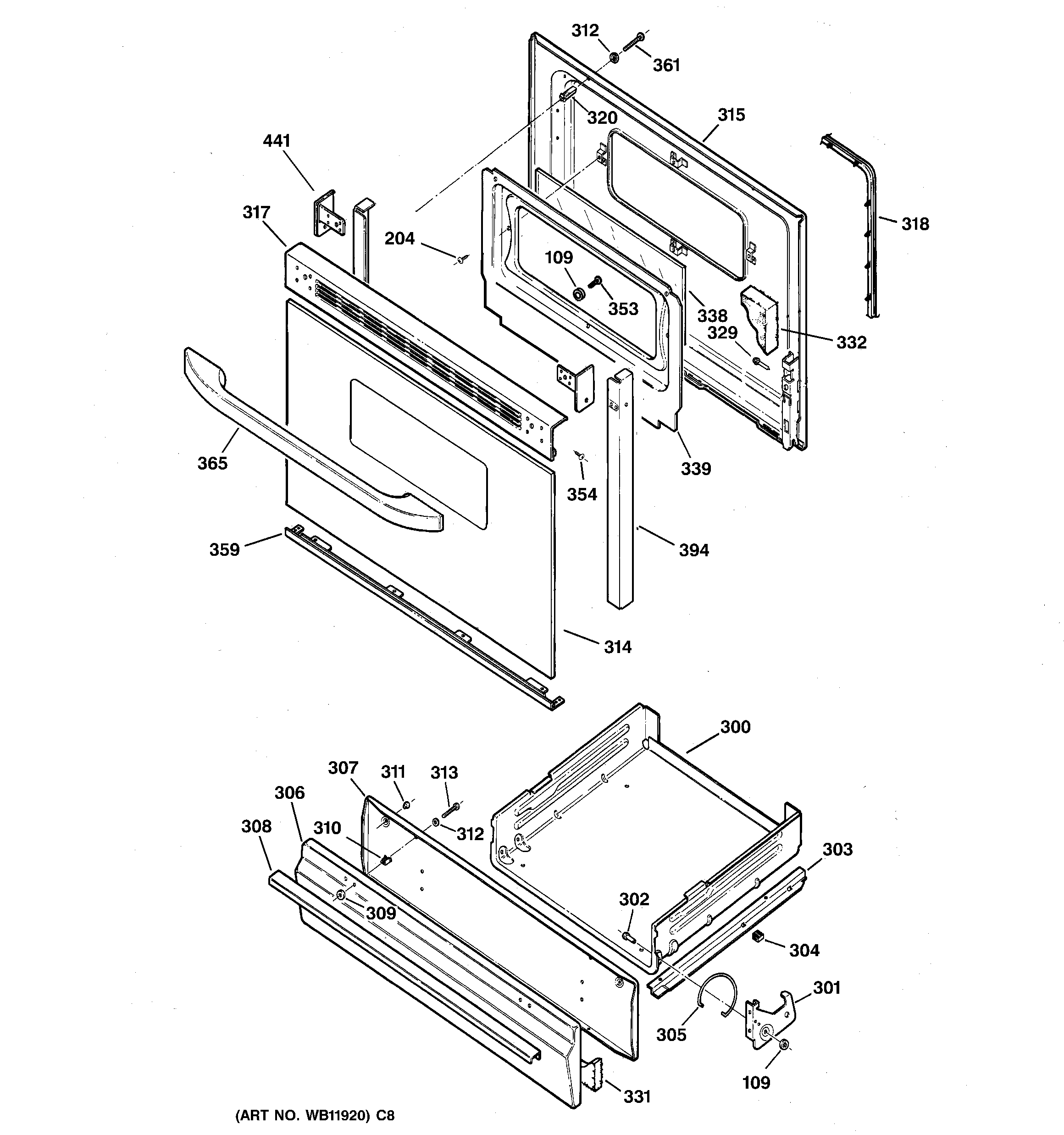 Door & drawer parts