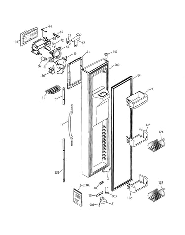 Freezer door