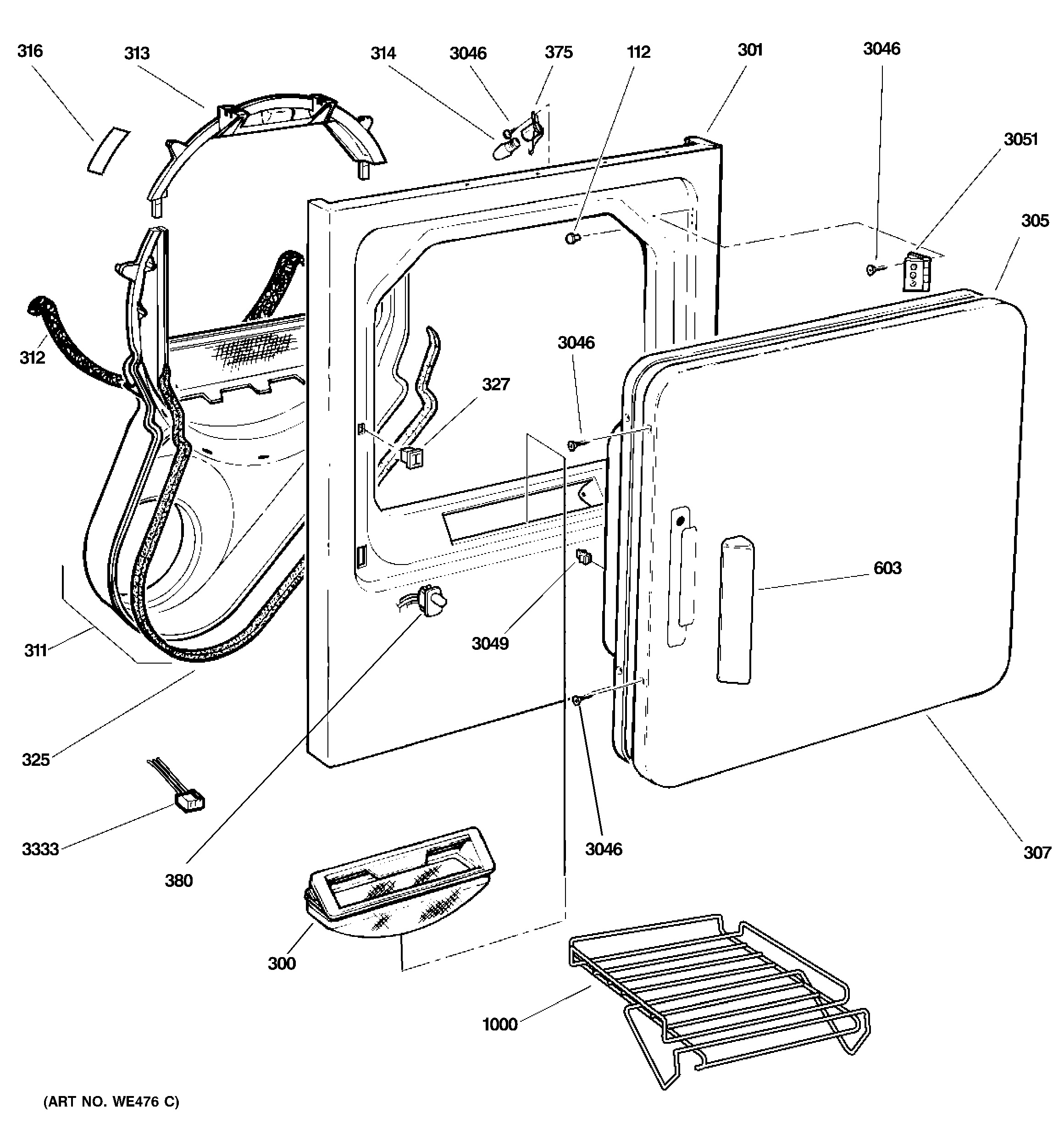 Front panel & door