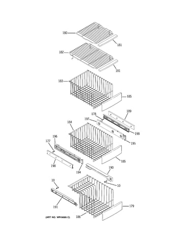 Freezer shelves