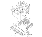 GE AGBS300PK1BB door & drawer parts diagram