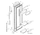 GE GCK23LASBFCC fresh food door diagram