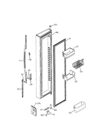 Freezer door