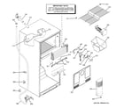 GE DTS18ICRNRWW freezer section diagram