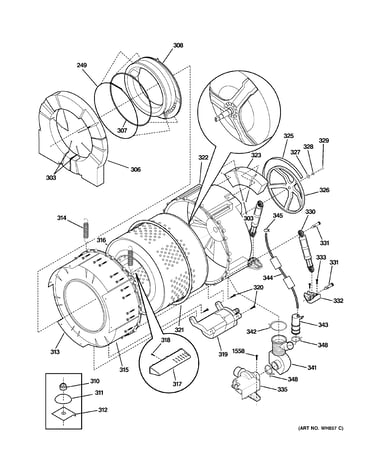 Tub & motor