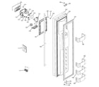 GE ZISS420DRHSS freezer door diagram