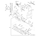 GE ZISS420DRHSS ice maker & dispenser diagram