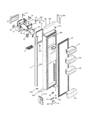 Freezer door