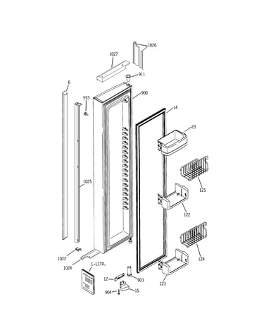 Freezer door