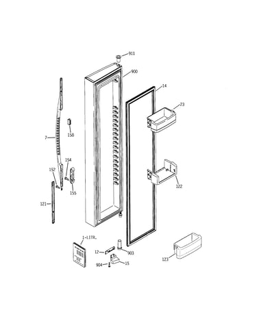 Freezer door