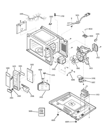 Control panel, body, base plate & s