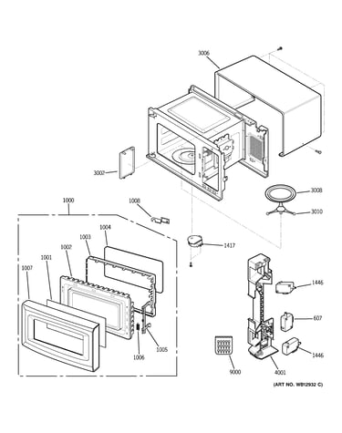 Oven, door & latch board parts