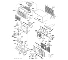 GE AJES10DCAM1 cabinet & components diagram