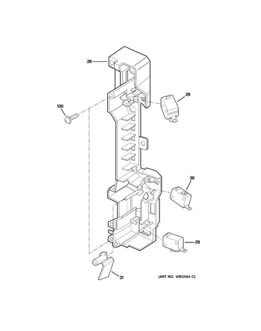 Latch board parts
