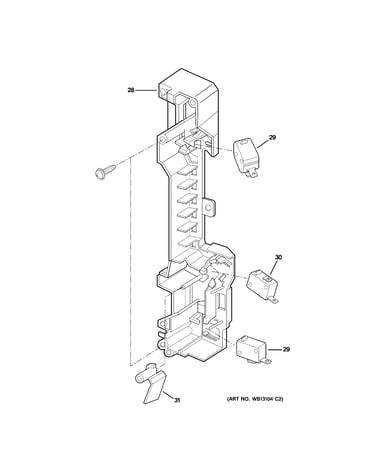 Latch board parts