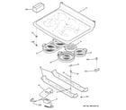 GE JCB968SJ3SS cooktop diagram