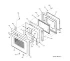 GE JCB968SJ3SS door diagram