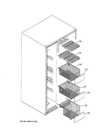 Freezer shelves
