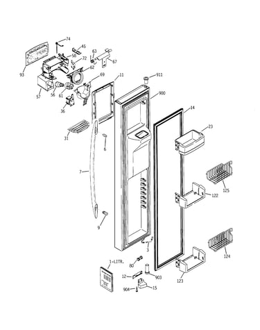 Freezer door