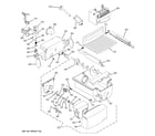 GE PCG23SGSBFSS ice maker & dispenser diagram