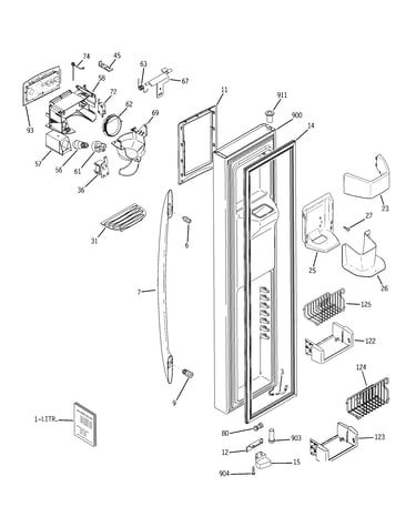 Freezer door