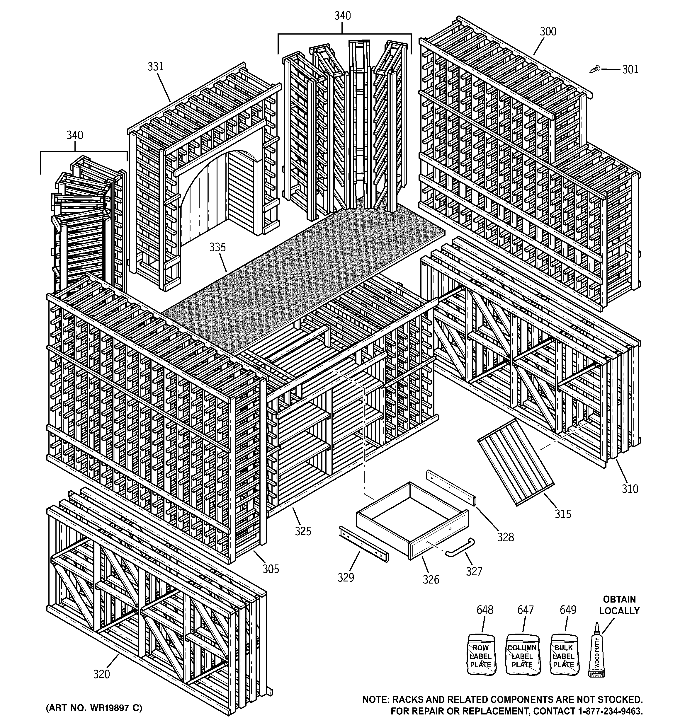 Shelves & drawer