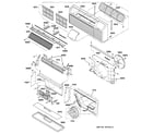 GE AZ22E12D5CM2 grille & air moving parts diagram