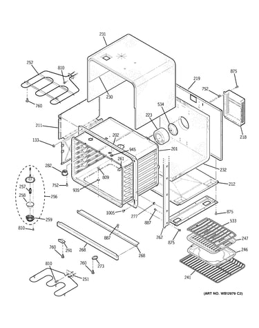 Lower oven body