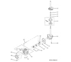 GE WSM2420D2WW motor & pump parts diagram