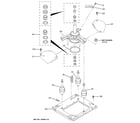 GE WSM2420D2CC machine base parts diagram