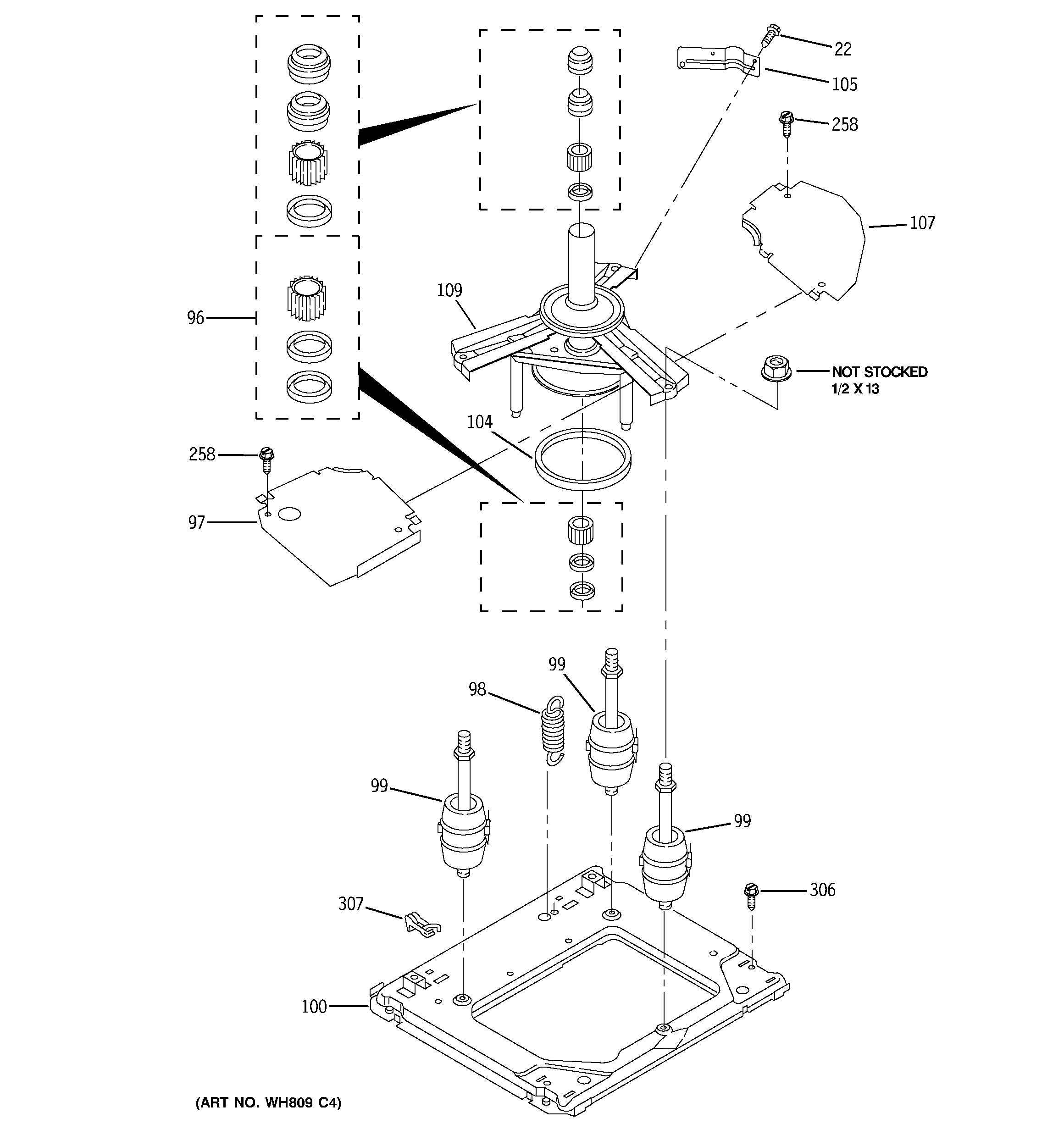 Machine base parts
