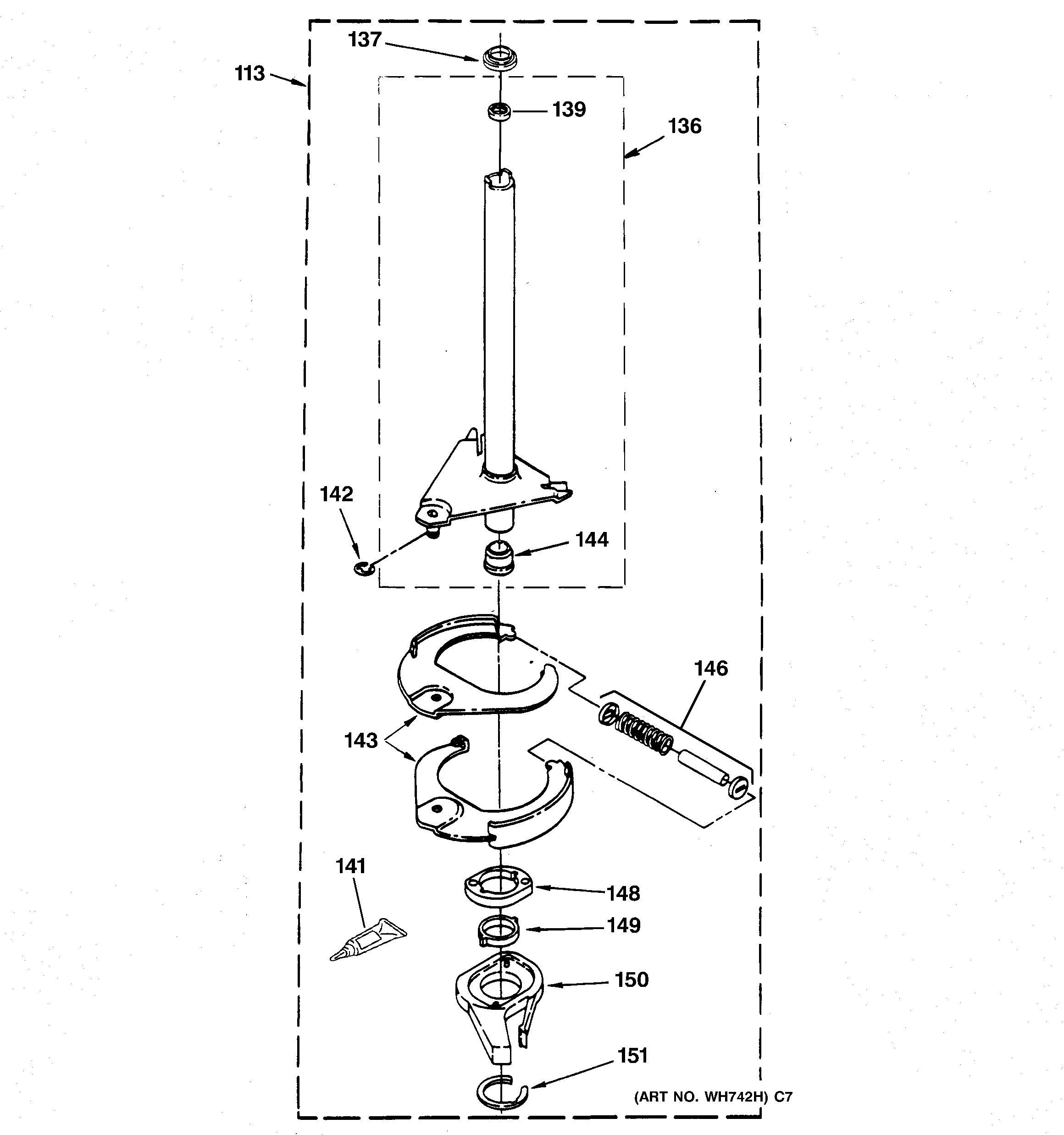 Brake & drive tube parts