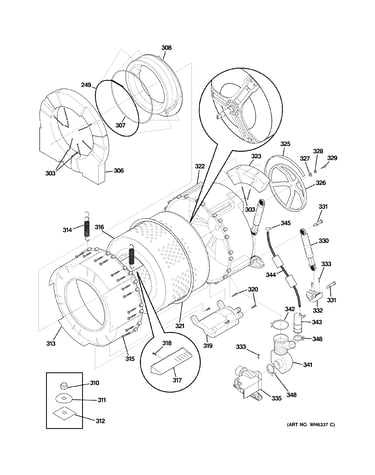 Tub & motor