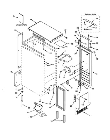 Cabinet liner & door parts