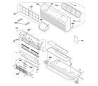 GE AZ28E09EAPM1 grille, heater & base pan parts diagram