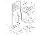 GE DTS18ZBRNRWW fresh food shelves diagram