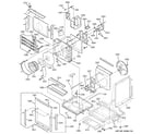 GE AZ75H09DACM1 motor, heater & base pan parts diagram
