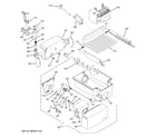 GE GSS23WSSASS ice maker & dispenser diagram