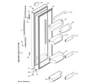 GE PCG23YESBFBB fresh food door diagram