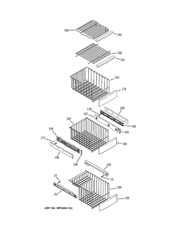 Freezer shelves