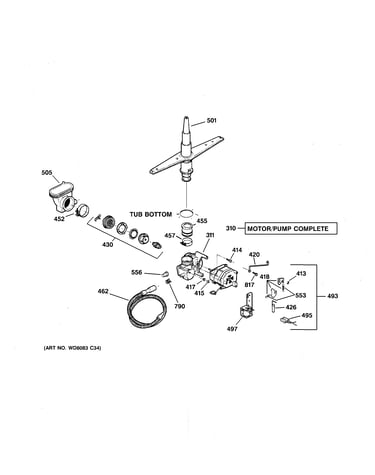 Motor-pump mechanism