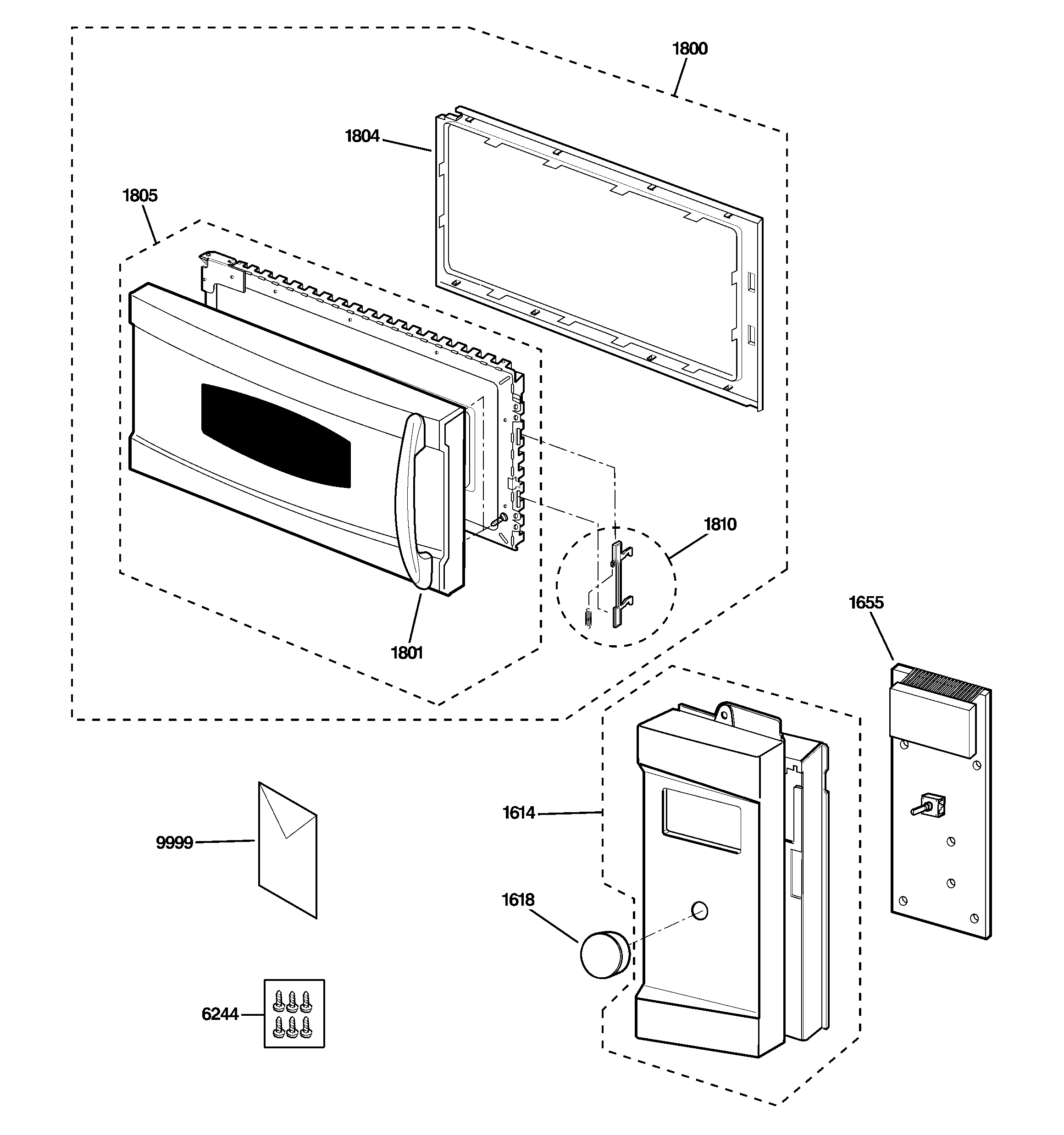 Control panel & door parts