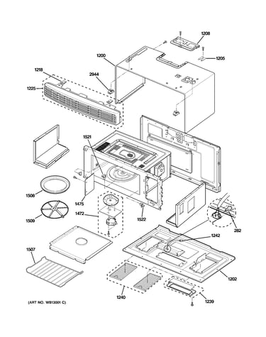 Oven cavity parts