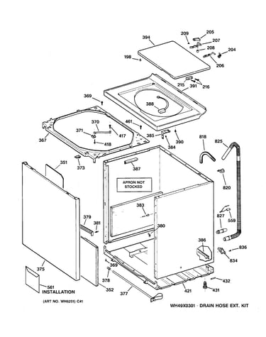 Cabinet, cover & front panel