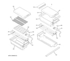 GE ZDP48N4GH1SS grill & griddle assembly diagram