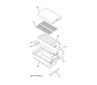 GE ZDP48L6RH1SS grill assembly diagram